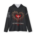 Men's Christian Hoodie — "He Chose The Cross" Faith Warmup Pullover