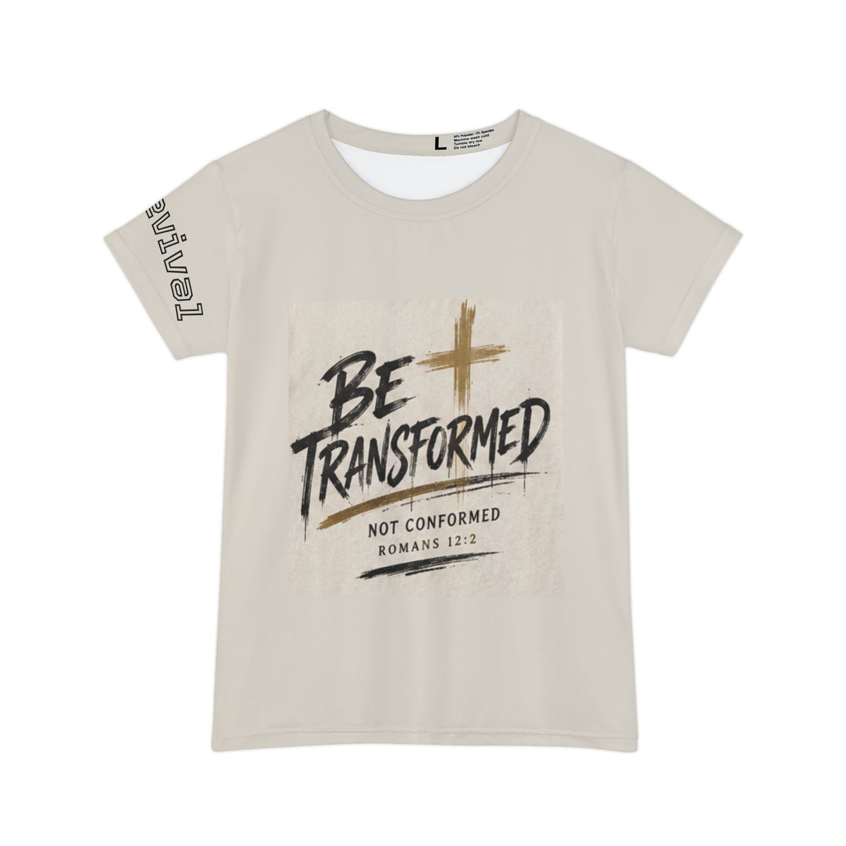 Be Transformed Christian Tee — Romans 12:2 Women’s Short Sleeve Shirt
